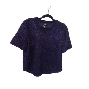 Rain purple shaggy top. Size XL